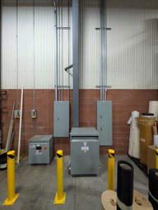 power distribution system for manufacturing facility Cleanova in Lima